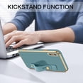 thumbnail image 6 of iPhone X Case,iPhone Xs Case,Phone case for iPhone X/XS, Slim Fit Soft with Adjustable Wristband Kickstand Scratch Resistant Shockproof Protective Cover for Apple iPhone X/XS 5.8", Blue Grey, 6 of 18