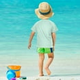 thumbnail image 4 of FORMRS Boys Rash Guard Short Sleeves Swim Shirt Quick Dry UPF 50+ Sun Protection, Sizes 3-12T, Red Strawberry, 4 of 6