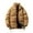 Brown, variant on Men's Autumn And Winter New Thick Warm Corduroy Coat Cotton Padded Jacket