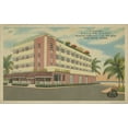thumbnail image 2 of Unknown 18x13 Black Ornate Wood Framed with Double Matting Museum Art Print Titled - Miami Beach VI, 2 of 4