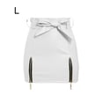 thumbnail image 3 of Minnieouse de cintura alta de verano para mujer, faldas de fiesta para niñas, banquete, senderismo, moda en la playa, faldas por encima de la Prendas para la parte inferior del cuerpo Blanco L, 3 of 6