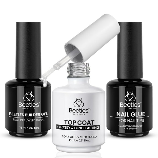 Kit de gel para uñas Beetles Gel Gel Nail Coat de 15 ml