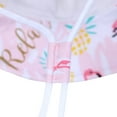 thumbnail image 4 of Wide Brim HatsCotton Kids Bucket Hat Ruffled Summer Sun Protection Beach Hat for Toddler Baby Girls Pink Flamingo 3-6 Months, 4 of 7
