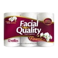 thumbnail image 1 of papel higiénico Facial Quality Finesse 12 rollos de 320 hojas, 1 of 4