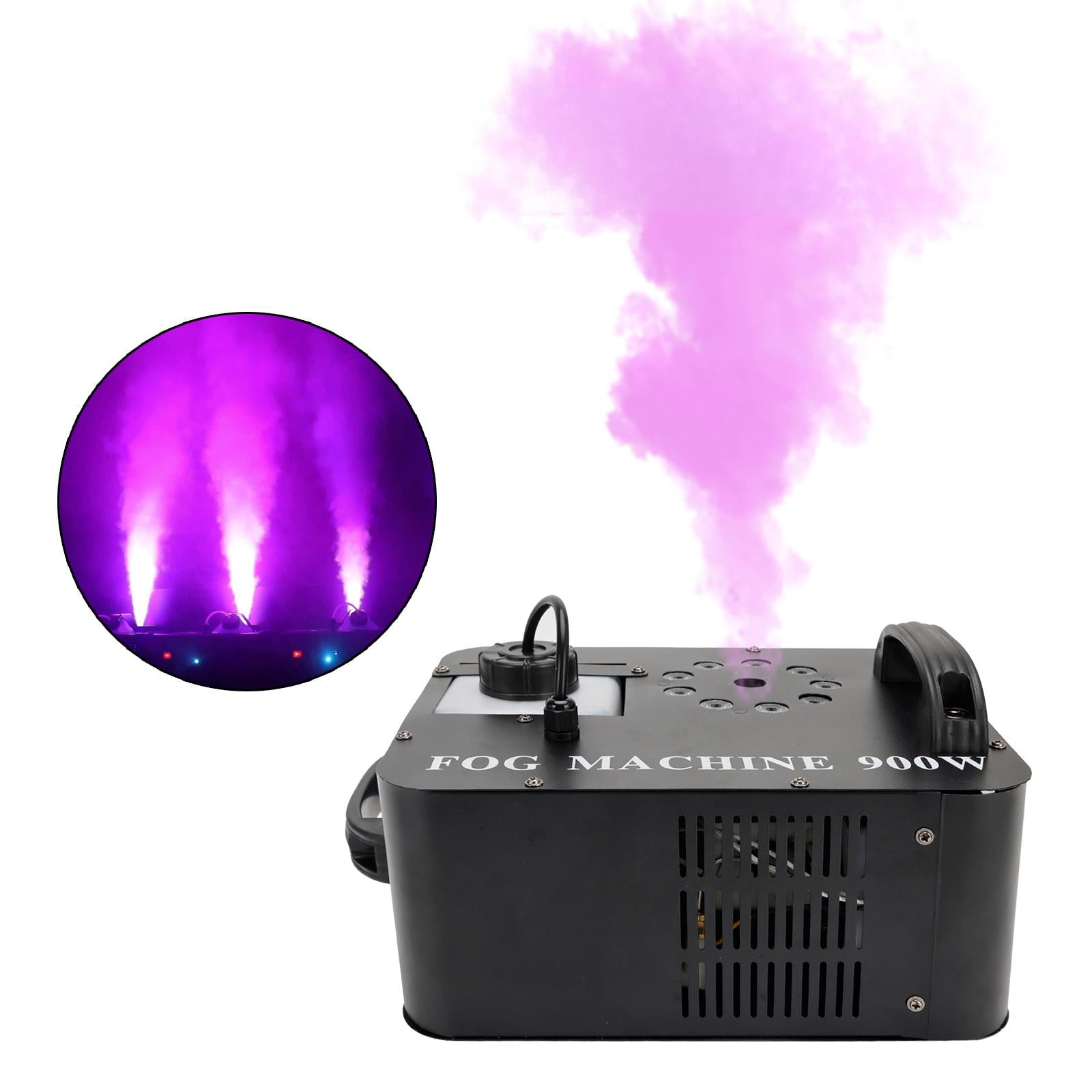 VIPQV Fog Machine, 900W Smoke Machine with Remote Control & RGB Light for Wedding Party Show
