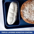 thumbnail image 4 of Granitestone Bakeware Loaf Pan – Nonstick Loaf Pan, XL 9.7” x 5.75” x 2.8” Full Size Loaf Pan Ultra Nonstick Mineral Coating, Metal Utensil & Dishwasher Safe, Blue, 4 of 5