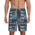 thumbnail image 1 of Fotbe Snowflake Vintage Pattern Pantalones Cortos de Pijama para Hombre, Ropa de Dormir, Pantalones de Pijama Cortos para Hombre-Small, 1 of 6