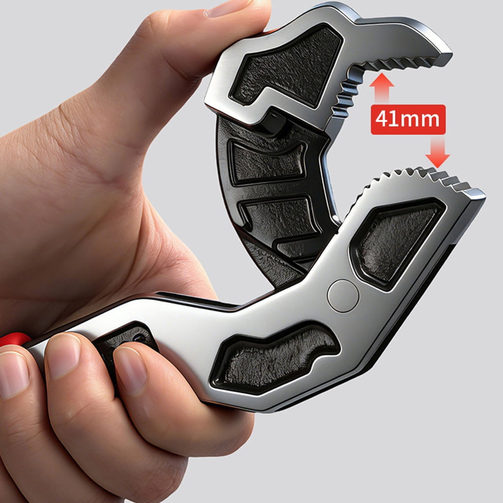 Double Head Auto Locking Adjustable Wrench for Various Nut and Pipe Sizes up to 41mm
