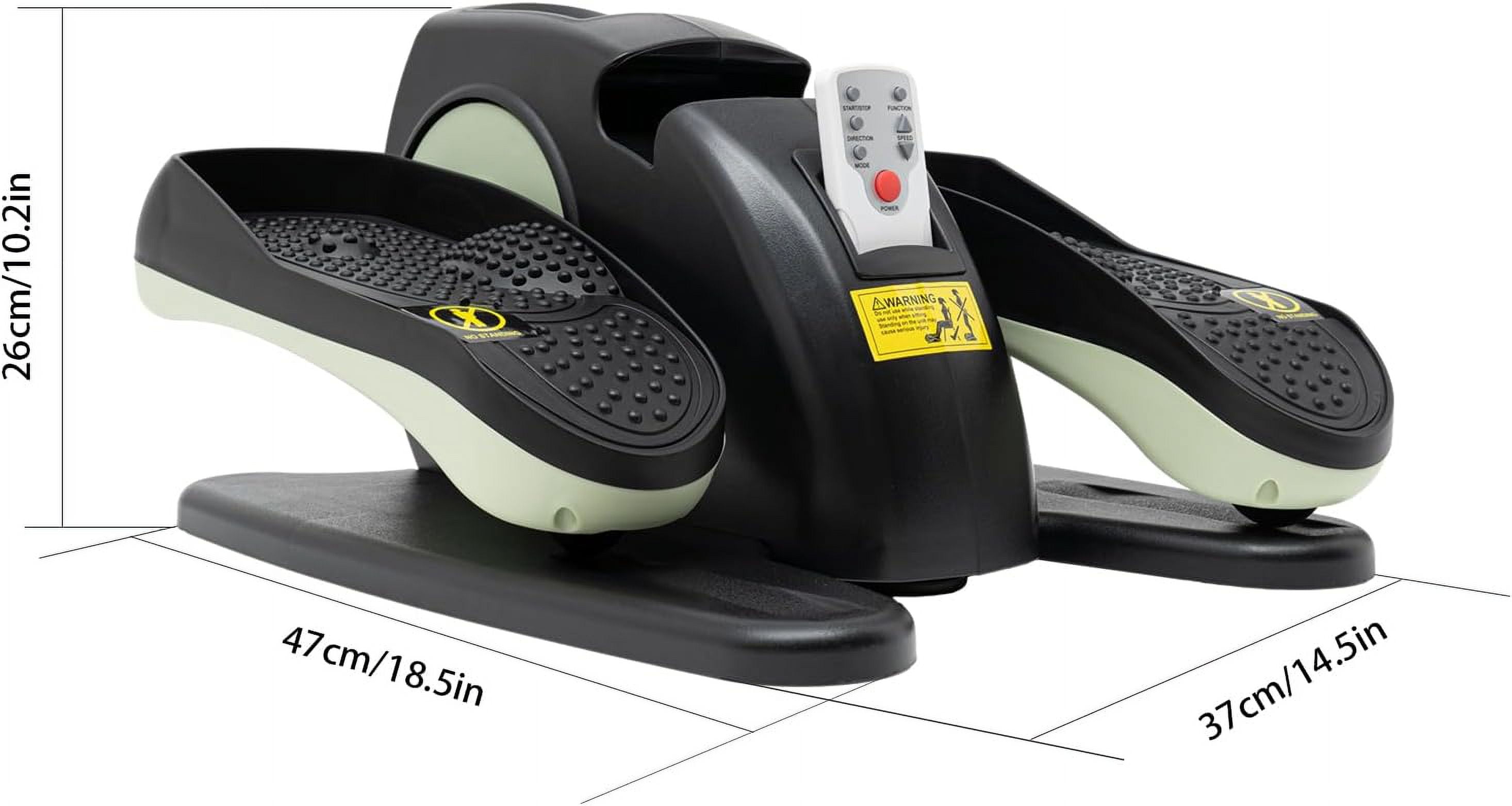 Ellipse Leg Exercise While Sitting ,Exerciser Under Desk Elliptical Machine, Quiet & Compact Mini Elliptical Leg Exerciser Machine with Remote Control for Home and Office Use