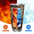 thumbnail image 5 of KLL Cute Fallen Leaf Koala Print 40oz Stainless Steel Insulated Car Cup with Spillproof Lid - Keep Your Drink Hot or Cold on the Go-Without Straw, 5 of 8