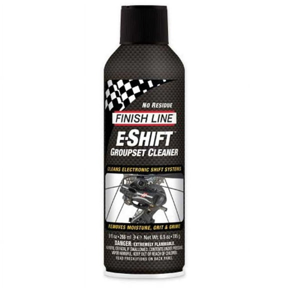 Finish Line Bicycle E-Shift Groupset Cleaner, 6 Oz. Aerosol