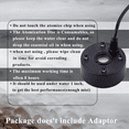 thumbnail image 3 of 4X USB Port 4 Color LED Lights Mini Mister Fog Machine, Indoor Fountain Garden Pond Water Fogger Atomizer Black, 3 of 5