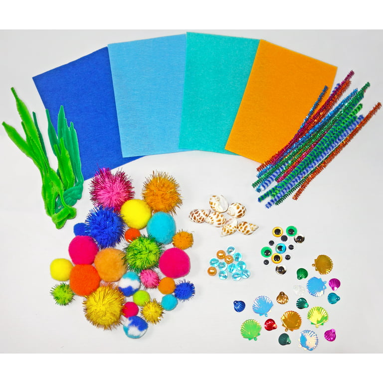 Epiqueone 1500-Piece Craft Set for Kids Arts & Crafts Kit for Use at Home or in School Bulk Supplies for A Wide Variety of Crafting Projects