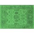 thumbnail image 1 of Ahgly Company Indoor Rectangle Oriental Emerald Green Industrial Area Rugs, 2' x 5', 1 of 4