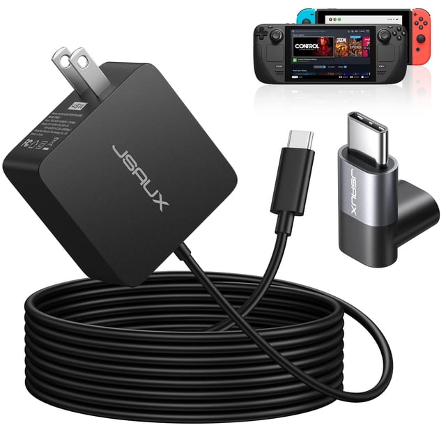Cargador de pared JSAUX 45W USB-C PD 3.0 Steam Deck de carga rápida