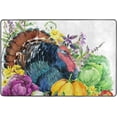 thumbnail image 4 of SKYSONIC 36x24in Turkey Vegetables Fruits Area Rug, Watercolor Thanksgiving Day Non-Slip Floor Carpet for Indoor Living Dining Room Bedroom, 4 of 7