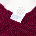 thumbnail image 4 of The Skyline Collection Women's Chenille Poncho w/ Sequins in Burgundy, One Size, 4 of 4