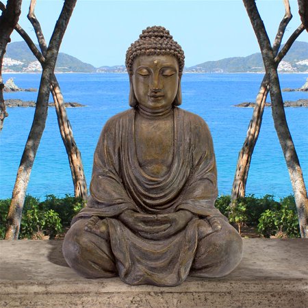 - Design Toscano Meditative Buddha of the Grand Temple Garden Statue: Medium