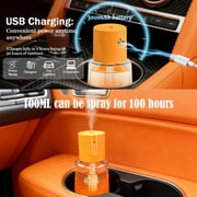 Car Aroma Diffuser,100ml Essential Oil Mist Aroma Machine, 3 Mode Mini Small Scent Spray for Truck & Car with Touch Switch, Automotive Air Freshener Diffuser for Gift(Orange, Lavender)