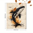 thumbnail image 3 of Qisvanset 12x16 Inch Jonah And Whale Canvas Wall Art, Biblical Sketch Art Boho Religious Gift Home Decor, 3 of 8