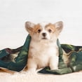 thumbnail image 4 of Pofeuu Green Forest Dinosaur Print Puppy Blanket,Dog Blankets,Pet Blanket Cozy Cat Blankets for Indoor Cats, Fuzzy Pet Blanket for Kitten Doggy Dog Blankets-, 4 of 8