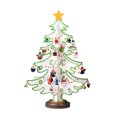 thumbnail image 3 of Mini Wooden Christmas Tree Tabletop Ornament for Desk and Shelf, Rustic Xmas Tree Decoration for Home Office, Small Holiday Display Decor for Winter Season 12.2Inch, 3 of 7