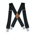 thumbnail image 4 of Tirantes para hombre jinwen Pantalones 5 cm de ancho Trabajo informales Clips fuertes negro, 4 of 7