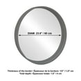 thumbnail image 3 of ITY International - Miroir Mural Rond, Diamètre de 23,6 Pouces, Cadre Gris, 3 of 4