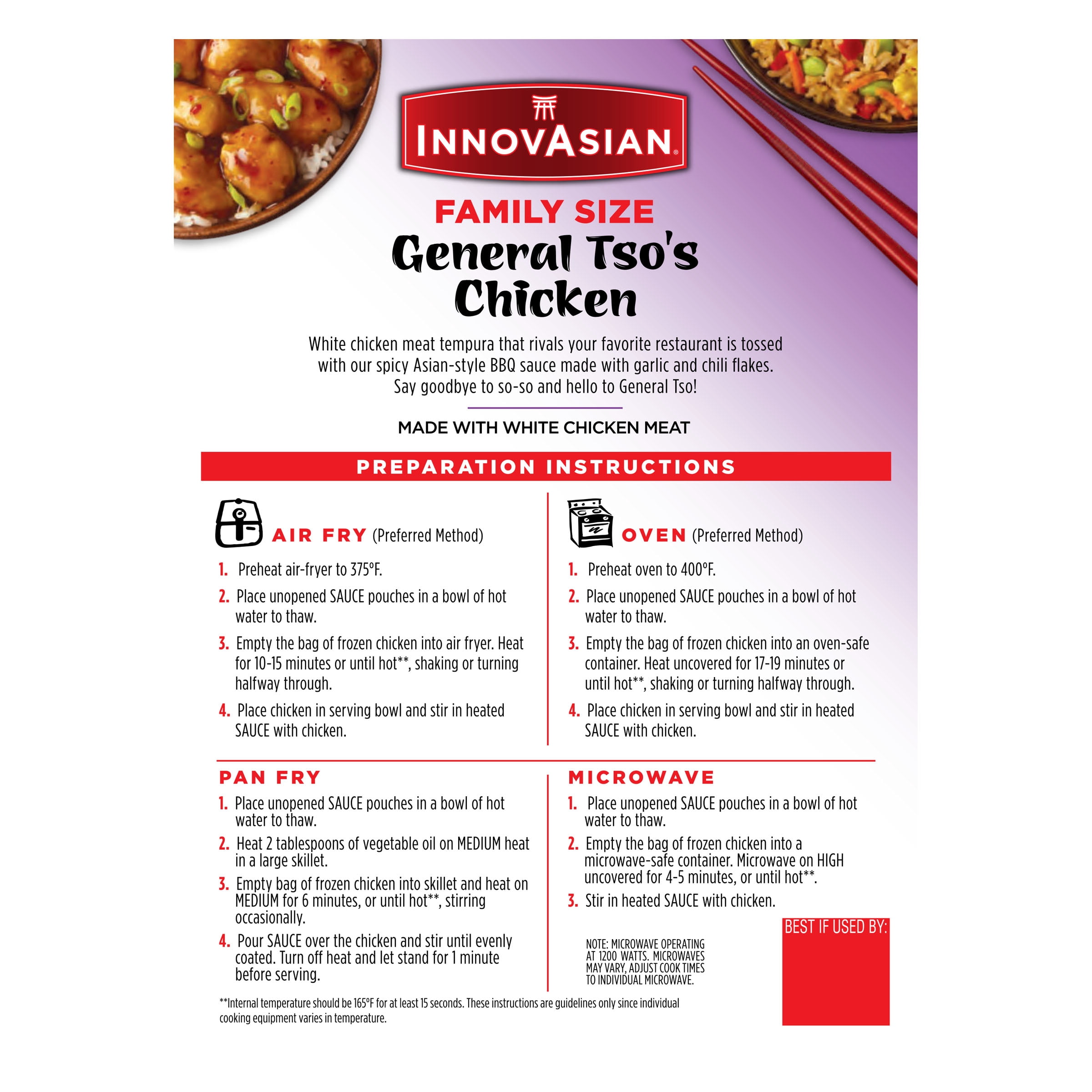 InnovAsian General Tso's Chicken, 36 oz (Frozen Meal)
