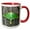 Red/White, variant on 3drose, Female Luna Moth Insect - Na02 Aje0297 - Adam Jones, 11oz Two-tone Black Mug