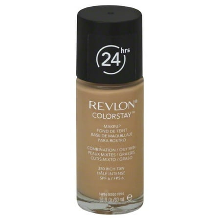 Revlon ColorStay Makeup for Combination/Oily Skin, 350 Rich Tan, 1 fl