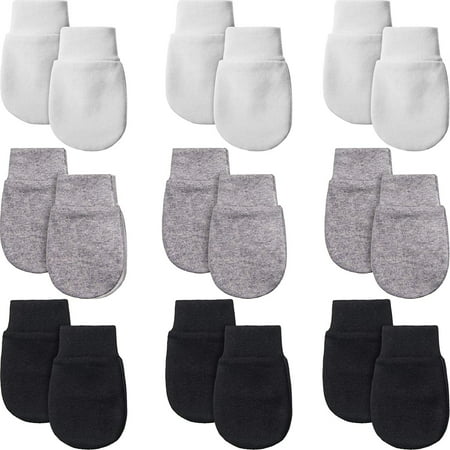 9 Paires De Mitaines Pour Bebe Nouveau Ne Gants Pour Tout Petits Sans Rayures Mitaines En Coton Unisexe Pour 0 6 Mois Bebe Garcons Filles Walmart Canada