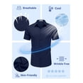 thumbnail image 4 of COOFANDY Button Down Shirt for Men Short Sleeve Casual Shirts Wrinkle-Resistant Stretch Modern Dress Shirt, 4 of 6