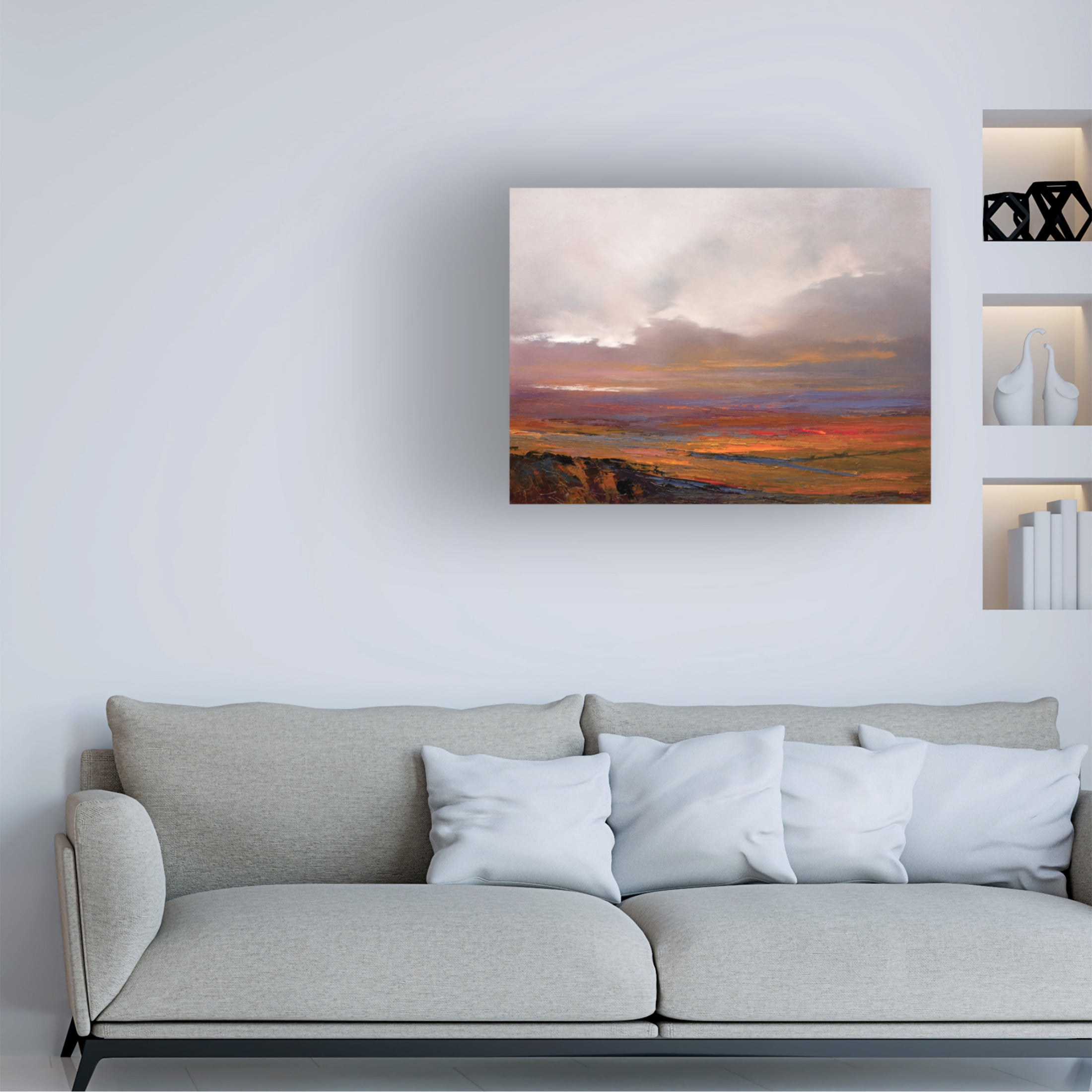 Canvas Wall Art - Patrick Dennis 'Crossroads' Wall Art for Living Room, Bedroom, or Office Décor by Trademark Fine Art - 24 x 18 Inches
