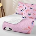 thumbnail image 4 of Manfei Pink Coquette Bow Twin Quilt Set For Girls,Kids Soccer Sport Game Twin Coverlet Set,2 Pieces, 4 of 7