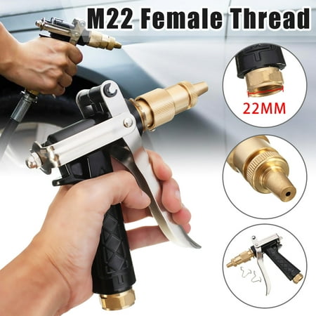 Drillpro Metal High Pressure Hand Brass Head Hose Nozzle Water Car Washing Gun Sprayer
