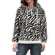 thumbnail image 2 of Puntoco Blusa de manga larga suelta a la moda para mujer, tops informales, abrigo con cordón y cremallera engrosada Puntoco Puntoco-5265, 2 of 5