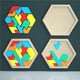 thumbnail image 5 of Moyic DIY forma Hexagonal Tangram rompecabezas molde de silicona decoración del hogar molde para hacer dulces pasteles Chocolates Decoración del hogar No.1 Moyic HA044180-01, 5 of 6