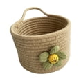 thumbnail image 2 of Cesta de almacenamiento Sunnimix Cesta redonda con asa Tejido, 2 of 8
