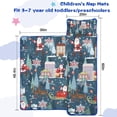 thumbnail image 5 of Dark Blue Christmas Santa Pattern Toddler Nap Mats for Kids Preschool,60"x20" Sleeping Mat Bag or Kids,Toddler Sleeping Bag,Toddler Nap Mat or Daycare, 5 of 6