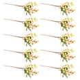 thumbnail image 2 of Inteprter 10 unids/set de bayas artificiales que admiten mascotas, seguras y no tóxicas para la decoración navideña de amigos peludos Decoración Rosa 25cm, 2 of 6