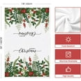 thumbnail image 6 of SM-XLHN Holly Merry Christmas Kitchen Towels Dish Towels, 18x26 Inch Holiday Home Sweet Home Jolly Winter Decoration Hand Towels Set of 4, 6 of 6