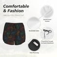 thumbnail image 4 of Bixox Women's Gamepad Joystick Game pattern 2 in 1 Running Shorts - Lightweight Athletic Workout Gym Yoga Shorts Liner with Pockets - Small, 4 of 7