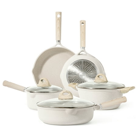 Carote Nonstick Pots and Pans Set, 8 Pcs Induction Kitchen Cookware Sets...