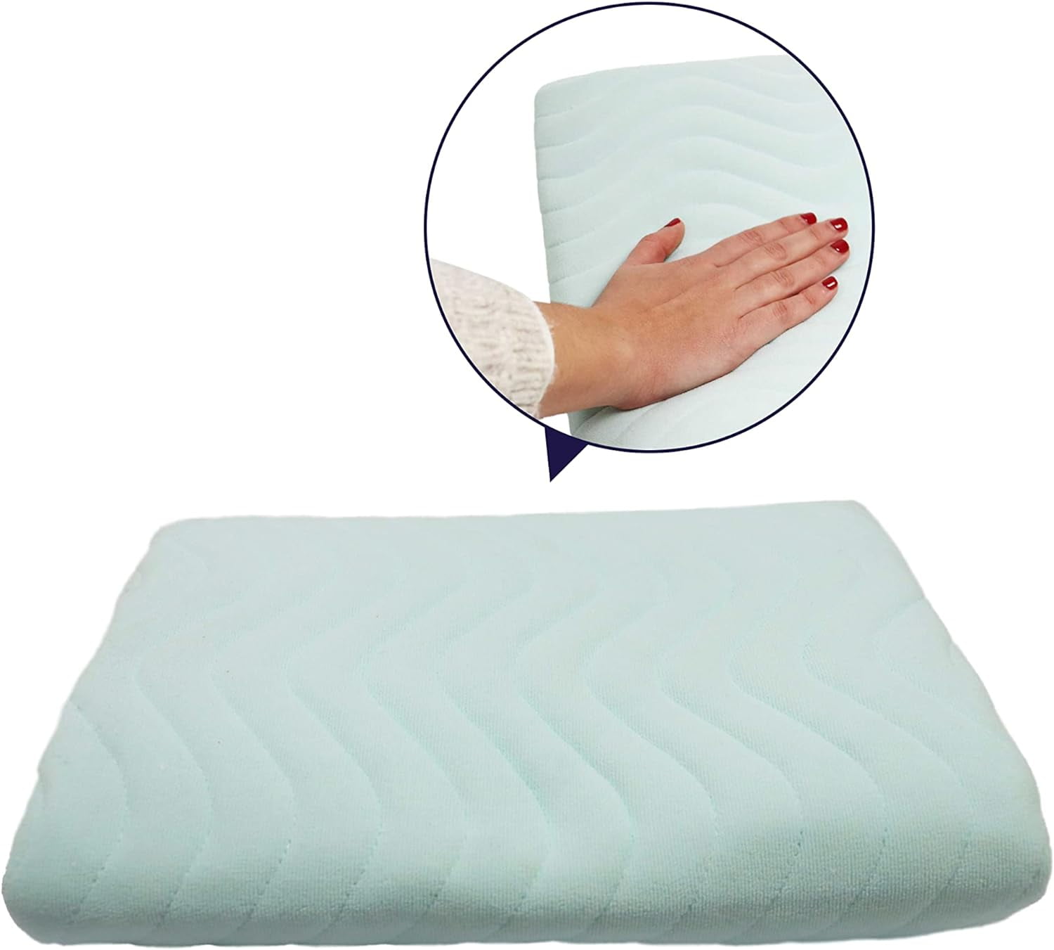 KMINA - Incontinence Bed Pads Washable 5 Layers (x1 Unit, 53" Full Bed), Reusable Mattress Pad, Pads for Beds for Incontinence Adults, Bed Wetting Protection Pad - Made in Europe