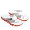 thumbnail image 4 of Rokment Mens Orthopedic Flip Flops Comfortable Non Slip Air Cushion Arch Support Walking Slip on Thong Beach Slippers Barefoot Water Sandals for Indoor Outdoor Orange Size 8, 4 of 5