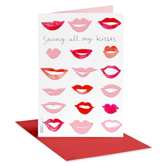 American Greetings Romantic Valentine's Day Card for Anyone (Saving All My Kisses)