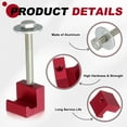 thumbnail image 3 of 1Pc J Hook Crossover Tool Box Mounting Clamp with Fastening Nut, Red, 3 of 6