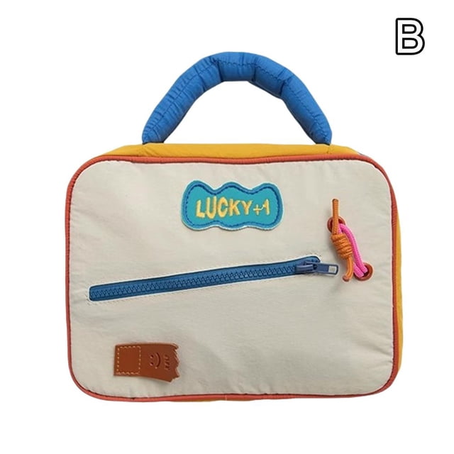 Sac Cosmétique en Dopamine Sac de Rangement Cosmétique Sac Cosmétique Grande Capacité Couleur Contrastée Mignon Voyage Voyage d'Affaires Sac de Toilette