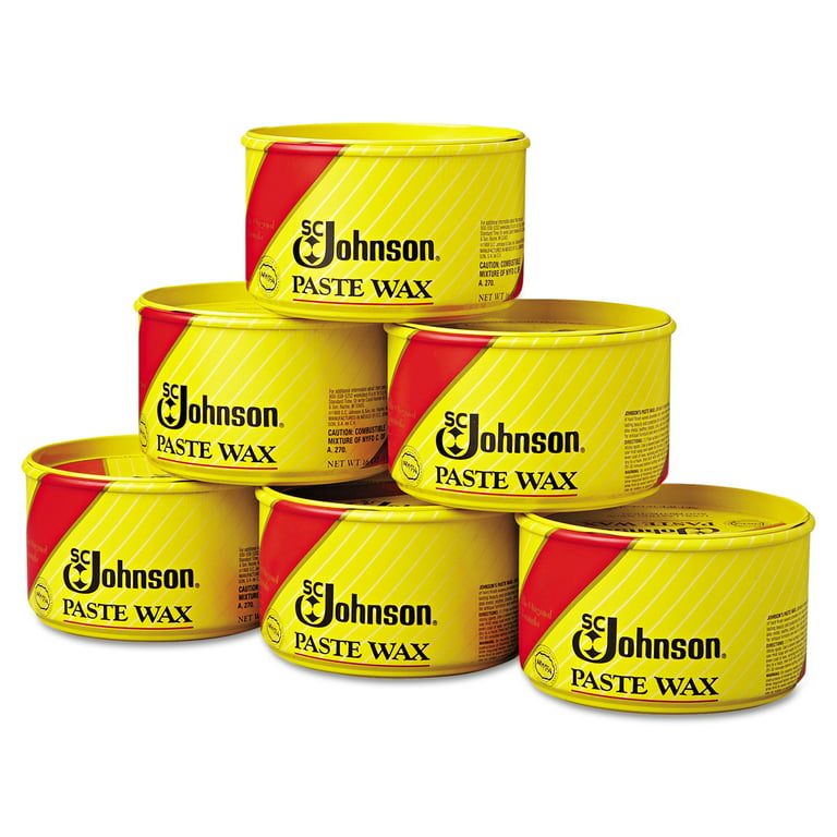 SC Johnson Wood Paste Wax Long Lasting Shine 16 Oz Discontinued ~50% Full  Damage
